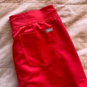 Figs Pop Red Zamora jogger scrub pants!